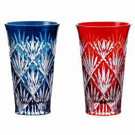 10%ポイントUP／●創作切子 匠 Premium／スペシャルカッティング／酎杯ペア（木箱入）