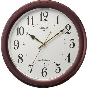 シチズン シチズン 夜間自動点灯ライト付電波掛時計