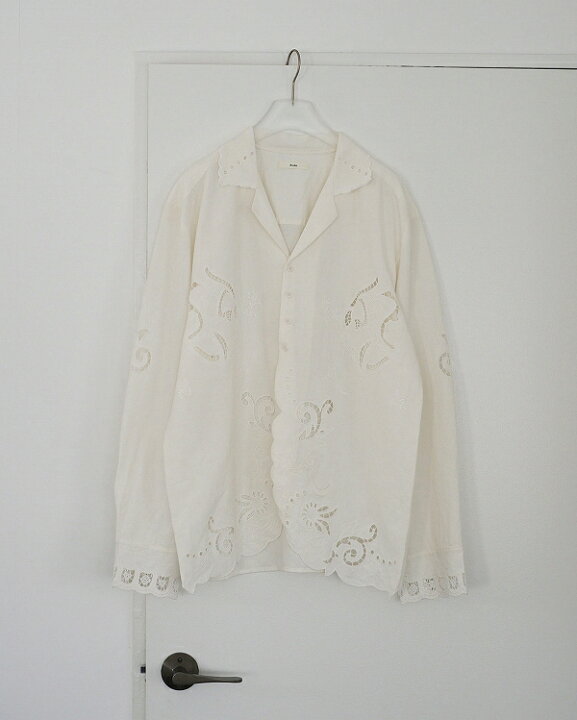 楽天市場】【SOLD OUT】anuke アンヌーク Cutwork Opencollar Shirts 