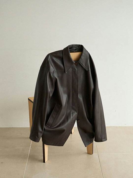 楽天市場】【予約商品】anuke アンヌーク Ecoleather Over Jacket 