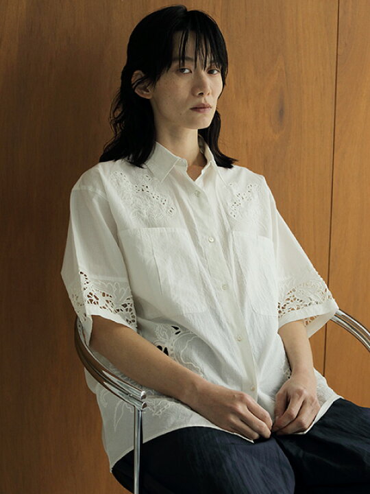 楽天市場】【即日発送】anuke アンヌーク Cutwork Lace Shirts 