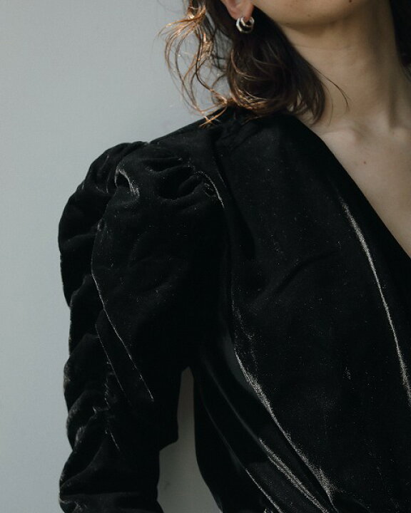 楽天市場】【SOLD OUT】anuke アンヌーク Gather Velour Blouse  