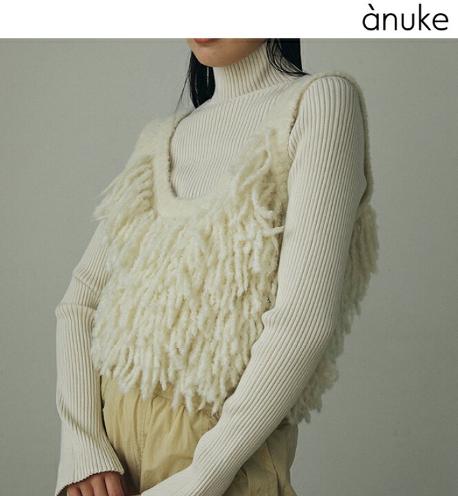 楽天市場】【SOLD OUT】anuke アンヌーク Fringe Knit Bustier 