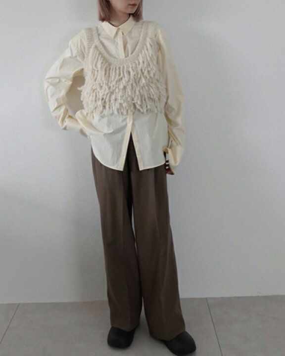 楽天市場】【SOLD OUT】anuke アンヌーク Fringe Knit Bustier 