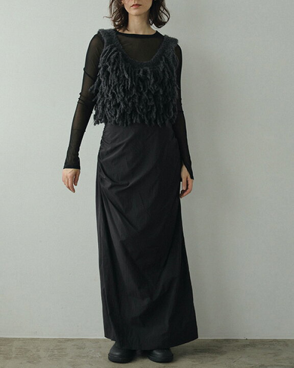楽天市場】【土日も即日発送】anuke アンヌーク Fringe Knit Bustier  