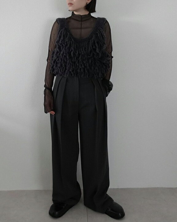 楽天市場】【SOLD OUT】anuke アンヌーク Fringe Knit Bustier 