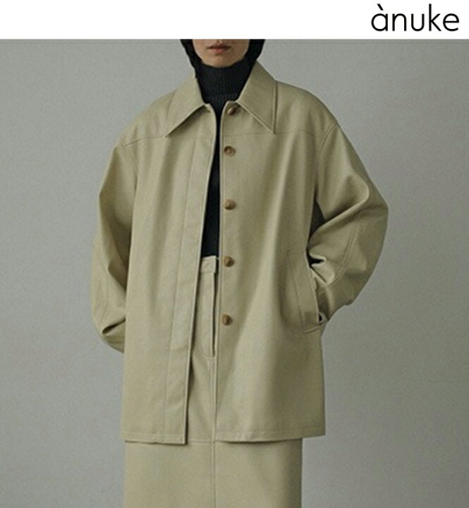 楽天市場】【即日発送】anuke アンヌーク Ecoleather Over Jacket 