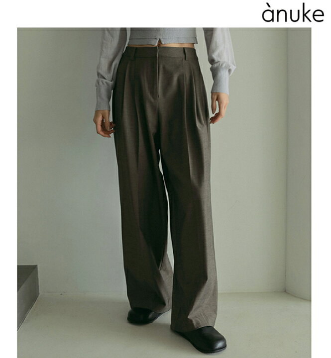楽天市場】【予約商品】anuke アンヌーク Panel Wide Pants 62510716 3  
