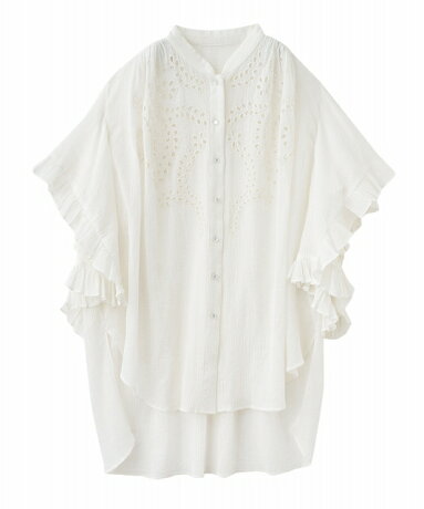 【即日発送】COCODEALココディールエンブロイダリーフリルスリーブブラウス7551854125FW2025秋冬新作キャンセル返品不可