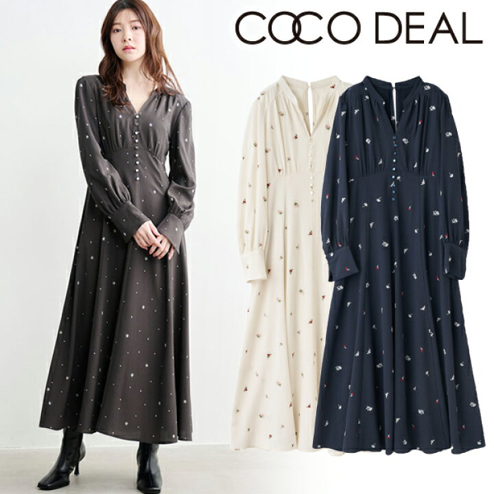 楽天市場】【SOLD OUT】COCODEAL ココディール フラワー/スター刺繍 