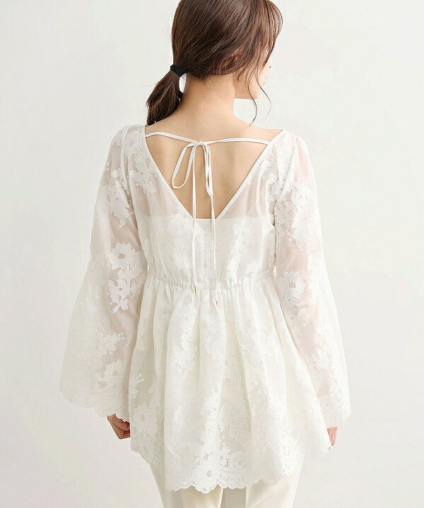 楽天市場】【SOLD OUT】COCODEAL ココディール フラワー刺繍ブラウス 