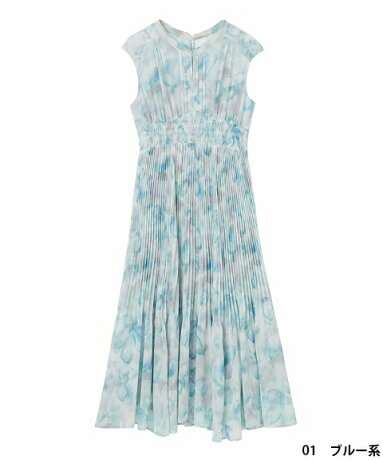 【即日発送】COCODEALココディール/水彩花プリーツワンピース73215381/23SS/2023春夏/新作/キャンセル返品不可/あす楽/通販