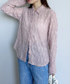 【即日発送】COCODEAL ココディール フェザーシフォンシャツ 74118092 24SS 2024春夏 新作 キャンセル返品不可 あす楽