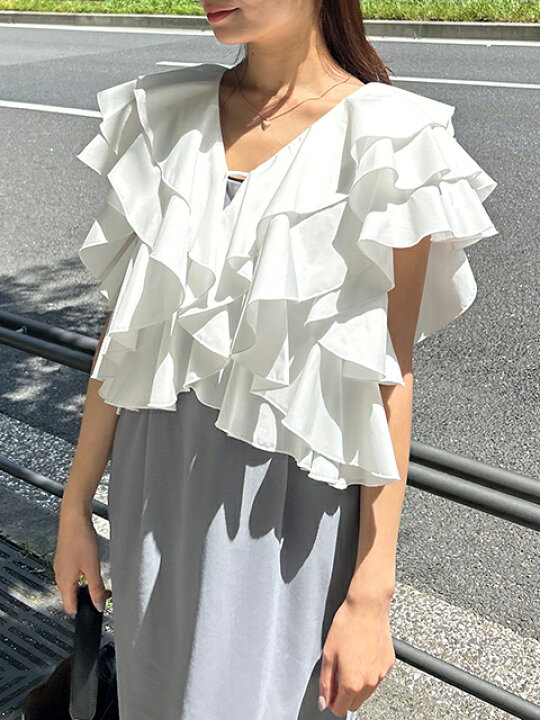 楽天市場】【SOLD OUT】COCODEAL ココディール ラッフルフリルブラウス 