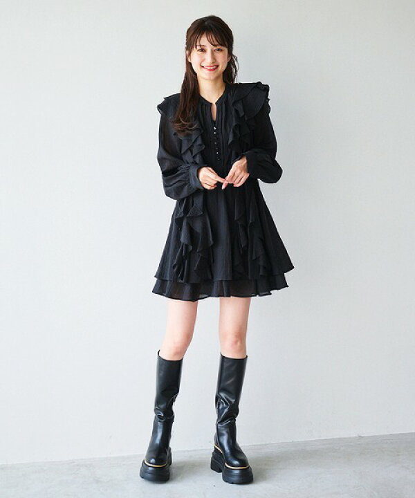 楽天市場】【即日発送】COCODEAL ココディール フリルミニワンピース  