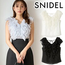 楽天市場】snidelノースリーブフリルブラウスの通販