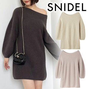 �ySALE50%OFF�z�y���������zSNIDEL �X�i�C�f�� ���N�[���~�j�j�b�g�����s�[�X SWNO255013 25FW 2025�H�~ �V�� �L�����Z���ԕi�s��