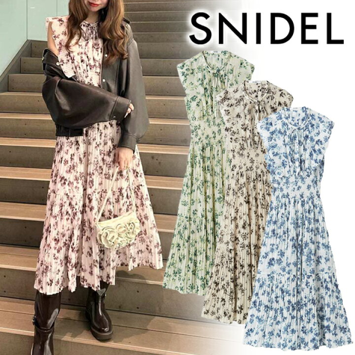 SNIDEL - スナイデル ウエストリブワンピース モカ 0サイズの通販 by