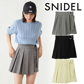 【期間限定20%OFF+Wエントリー＆楽天カードでP5倍】【即日発送】SNIDEL スナイデル ラップスカショ SWFP241215 24SS 2024春夏 新作 キャンセル返品不可 あす楽