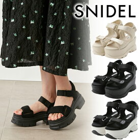 【期間限定11%OFF】【即日発送】SNIDEL スナイデル スニーカーソールサンダル SWGS241607 24SS 2024春夏 新作 キャンセル返品不可 あす楽