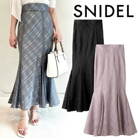 【スーパーSALE12%OFF+WエントリーでP3倍】【即日発送】SNIDEL スナイデル チェックシアーマーメイドスカート SWFS242133 24SS 2024春夏 新作 キャンセル返品不可