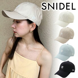 【SOLD OUT】【期間限定10%OFF】SNIDEL スナイデル NEWERAエンブレムキャップ SWGH242627 24SS 2024春夏 新作 キャンセル返品不可