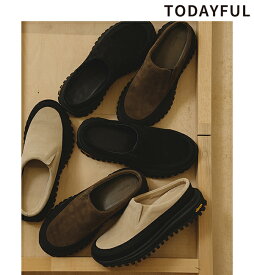 【即日発送】TODAYFUL トゥデイフル Vibramsole Leather Sabot 12521002 ビブラムソールレザーサボ 2025prefall 2025秋 新作 キャンセル返品不可