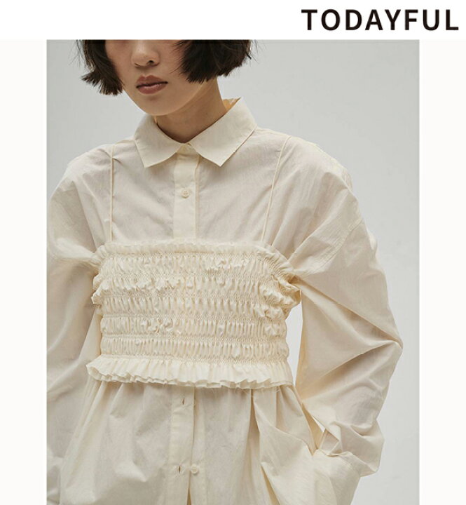 楽天市場】【SOLD OUT】TODAYFUL トゥデイフル Shirring Bustier 