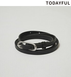 �y�\�񏤕i�zTODAYFUL �g�D�f�C�t�� Oval Backle Narrow Belt 12621017 9�����`10�������ח\�� �㕥�����ϗ��p�s�� 2026Prefall 2026�H�~ �V�� �L�����Z���ԕi�s��