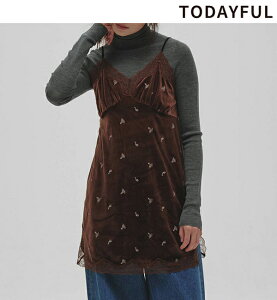 �yTODAYFUL �\�� �|�C���g5% 6/7(��)�܂Łz�y�\�񏤕i�zTODAYFUL �g�D�f�C�t�� Petit Flower Velour Tunic 12620411 10�����`11�������ח\�� �㕥�����ϗ��p�s�� 2026winter 2026�~ �V�� �L�����Z���ԕi�s��