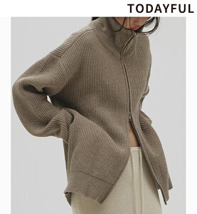 �yTODAYFUL �\�� �|�C���g5% 6/7(��)�܂Łz�y�\�񏤕i�zTODAYFUL �g�D�f�C�t�� Zipup Knit Cardigan 12620524 12�����`1�������ח\�� �㕥�����ϗ��p�s�� 2026winter 2026�~ �V�� �L�����Z���ԕi�s��