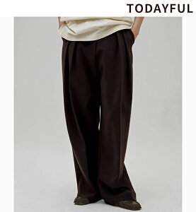 �yTODAYFUL �\�� �|�C���g5% 6/7(��)�܂Łz�y�\�񏤕i�zTODAYFUL �g�D�f�C�t�� Bonding Wide Trousers 12620702 12�����`1�������ח\�� �㕥�����ϗ��p�s�� 2026winter 2026�~ �V�� �L�����Z���ԕi�s��