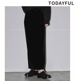 【予約商品】TODAYFUL トゥデイフル Pencil Velour Skirt 12420804 ペンシルベロアスカート 9月中～10月中入荷予定 後払い決済利用不可 2024PreFall 2024秋冬 新作 キャンセル返品不可 予約