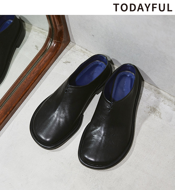 楽天市場】【即日発送】TODAYFUL トゥデイフル Slide Leather Shoes