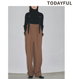 【SALE20%OFF】【土日も即日発送】TODAYFUL トゥデイフル Suspenders Highwaist Pants 12320711 サスペンダーハイウエストパンツ　【楽天ランキング1位獲得】 2023秋冬 2023prefall 新作 キャンセル返品不可