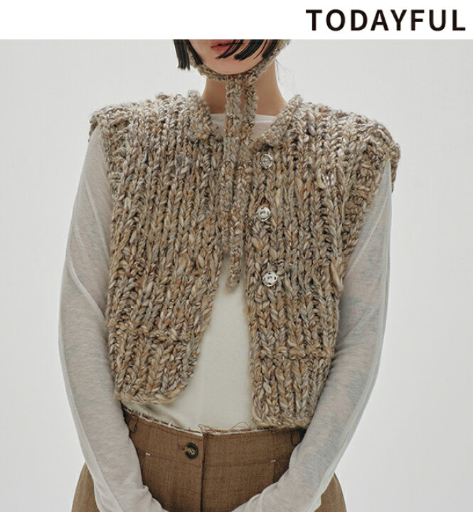 楽天市場】【SOLD OUT】TODAYFUL トゥデイフル Mix Handknit Vest 