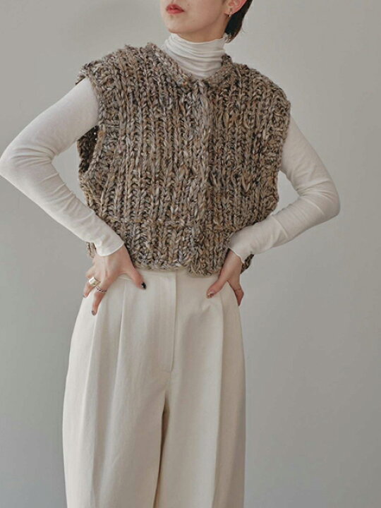 楽天市場】【SOLD OUT】TODAYFUL トゥデイフル Mix Handknit Vest 