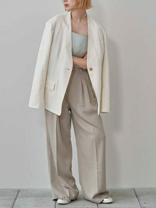 楽天市場】【即日発送】TODAYFUL トゥデイフル Collarless Cottonsatin 