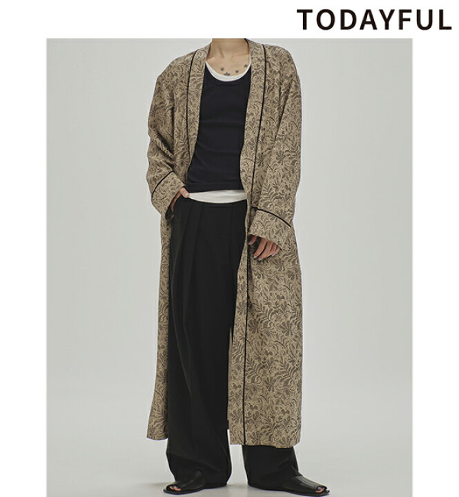 楽天市場】【予約商品】TODAYFUL トゥデイフル Jacquard Piping Gown  