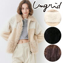 楽天市場】ungrid ボアブルゾンの通販