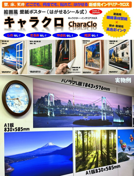 楽天市場】絵画風 壁紙ポスター (はがせるシール式) -地球の撮り方- 新 