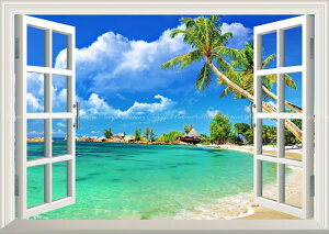 G敗 ǎ|X^[ (͂V[) -̌iF- 썑̃p_CXEr[` pI C ydl^gbNA[gz LN BCH-049MA1 (A1 830mm×585mm) { EH[XebJ[ 