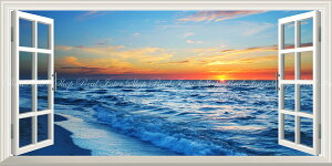�G�敗 �ǎ��|�X�^�[ (�͂�����V�[����) -���̌i�F- �閾���̃��C�L�L�r�[�` ��Ɣg�Ɠ��̏o�̐�i ���z �C �p�m���} �y���d�l�^�g���b�N�A�[�g�z �L�����N�� SWAV-101MS1 (1152mm×576mm) �����{��