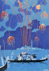 �G�敗 �ǎ��|�X�^�[(�͂�����V�[����)�y�t���T�C�Y�Łz �W�����W���E�o���r�G ���Ȃ鉃 �{�[�g�� 1924�N �A�[���f�R �C���X�g���[�V���� �L�����N�� K-BRB-015S2 (414mm×603mm) �����{���� �E�H�[