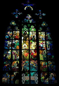 �G�敗 �ǎ��|�X�^�[ (�͂�����V�[����) �~���V���̑� �G�� �A���t�H���X�E�~���V�� �v���n�����B�[�g�吹�� �X�e���h�O���X�G�� 1930�N�� �L�����N�� K-MCH-013S1 (576mm×838mm) �����{���� �E�H