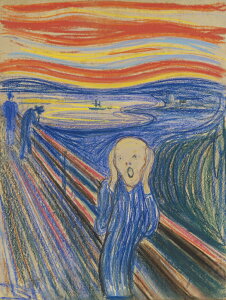 G敗 ǎ|X^[ (͂V[) ytTCYŁz Gh@hEN (pXe) The Scream 1895N ̃t[Y vCx[gRNV LN K-MNC-004S2 (445mm×594mm)