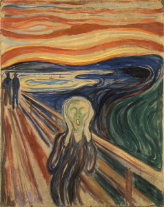 G敗 ǎ|X^[ (͂V[) ytTCYŁz Gh@hEN (ey) The Scream 1910N ̃t[Y Np LN K-MNC-005S1 (585mm×739mm) { 