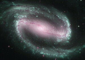 G敗 ǎ|X^[ (͂V[)  NGC 1300 _Q MNV[ Milky Way F ͌n _ Pink LN SPC-012A1 (A1 830mm×585mm) { EH[XebJ[ C|X^