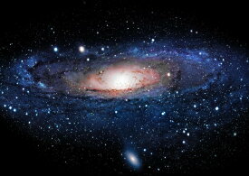 絵画風 壁紙ポスター (はがせるシール式) 銀河 ギャラクシー 渦巻銀河 Milky Way 星団 星雲 ブラックホール 宇宙 天体 神秘 キャラクロ SPC-018A2 (A2版 594mm×420mm) ＜日本製＞ ウォールステッカー お風呂ポスター