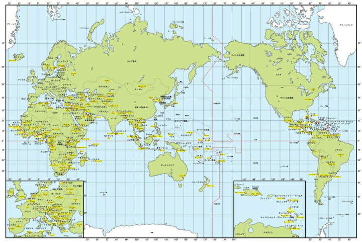 楽天市場 絵画風 壁紙ポスター はがせるシール式 世界地図 メルカトル図法 キャラクロ Wmp 006s2 603mm 404mm 建築用壁紙 耐候性塗料 インテリア レアルインターショップ